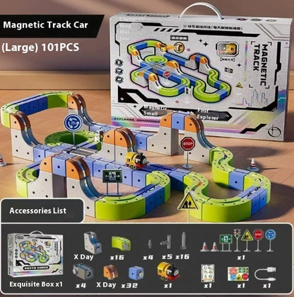 Beyond™ Children's Educational Cube Building Blocks Track Train